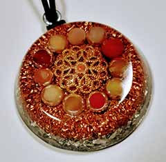 Sacral (2nd) Chakra Orgone Pendant