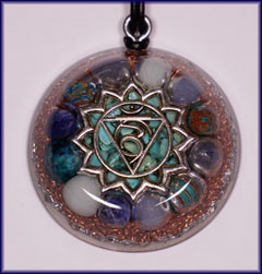 Throat Chakra Orgone Pendant